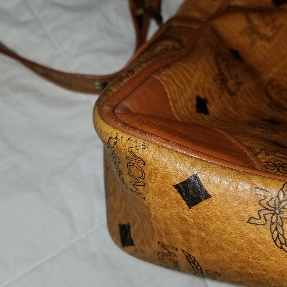 VINTAGE  MCM luggage  laptop carry on detachable strql bag - Picture 8 of 16